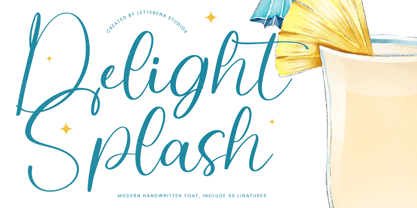 Delight Splash Font Poster 1