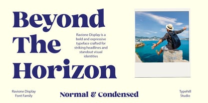 Ravione Display Font Poster 2