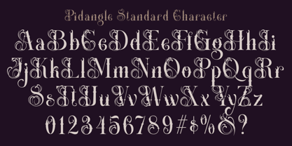 Pidangle Font Poster 2