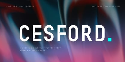 Cesford Font Poster 1