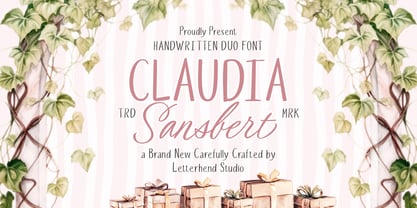 Claudia Sansbert Font Poster 1