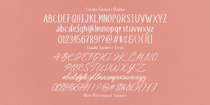Claudia Sansbert Font Poster 9