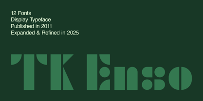 TK Enso Font Poster 1