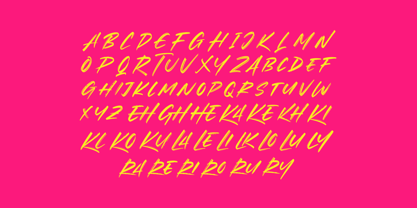 Broken Khemory Font Poster 13