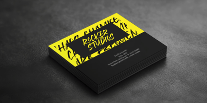 Broken Khemory Font Poster 5