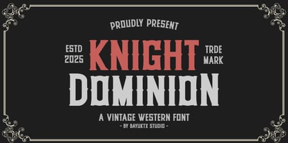 Knight Dominion Font Poster 1
