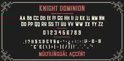 Knight Dominion Font Poster 8