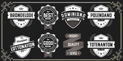 Knight Dominion Font Poster 3