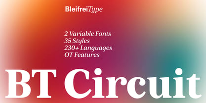 BT Circuit Font Poster 1