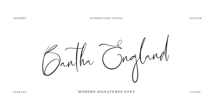 Bantha England Font Poster 1