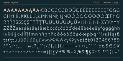 Massimo Font Poster 2