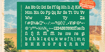 Bigboi Stomse Font Poster 15