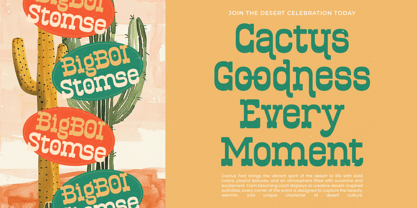 Bigboi Stomse Font Poster 9