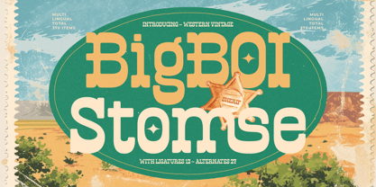 Bigboi Stomse Font Poster 1