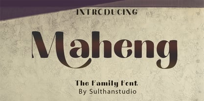 Maheng Font Poster 1
