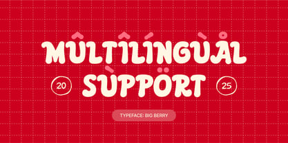 Big Berry Font Poster 7
