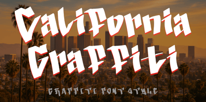 California Graffiti Font Poster 1