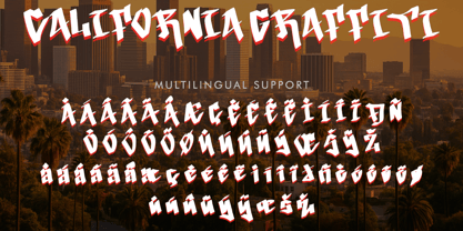 California Graffiti Font Poster 6