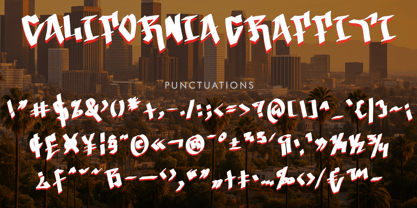 California Graffiti Font Poster 5