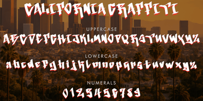 California Graffiti Font Poster 4