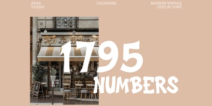 Caldavine Display Font Poster 7