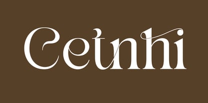 Cetnhi Font Poster 1