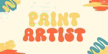 Retro Glow Font Poster 2