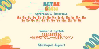 Retro Glow Font Poster 9