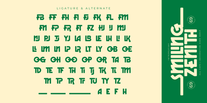 Smiling Zenith Font Poster 10