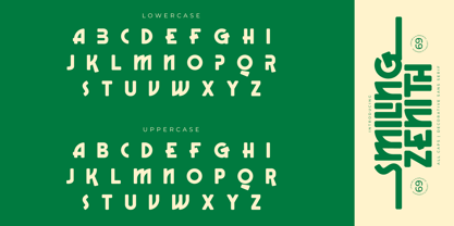 Smiling Zenith Font Poster 9
