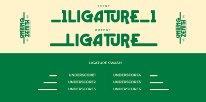 Smiling Zenith Font Poster 8