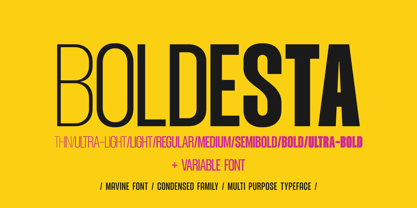 Mavine Font Poster 3