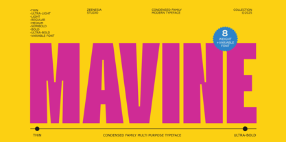 Mavine Font Poster 1
