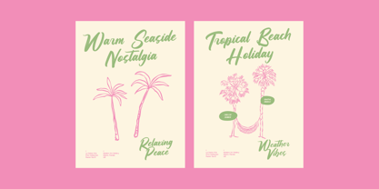 Pinkan Twistera Font Poster 2