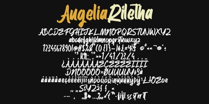 Augelia Riletha Font Poster 5
