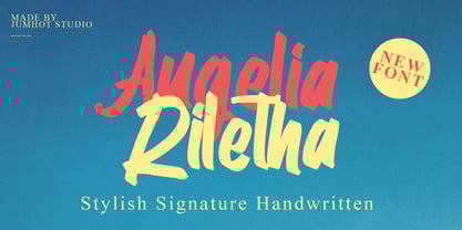 Augelia Riletha Font Poster 1