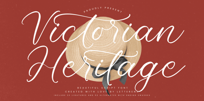 Victorian Heritage Font Poster 1