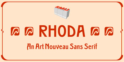 Rhoda Font Poster 1