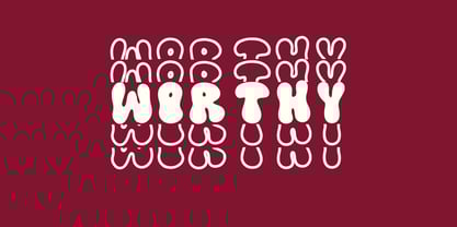 Meltipop Stacked Font Poster 3