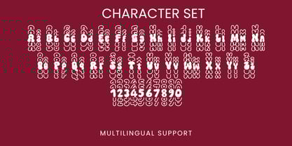 Meltipop Stacked Font Poster 9