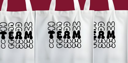 Meltipop Stacked Font Poster 6