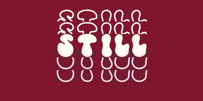 Meltipop Stacked Font Poster 8