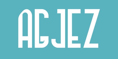 Agjez Font Poster 1