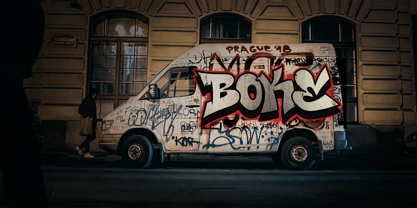 Wild Streets Graffiti Font Poster 3