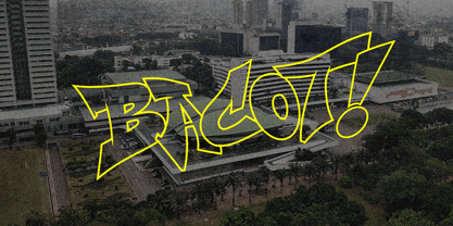 Wild Streets Graffiti Font Poster 5