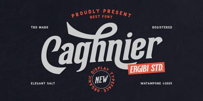 Caghnier Font Poster 1