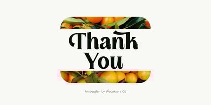 Amberglen Font Poster 10