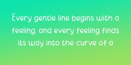 Bright Flow Font Poster 2