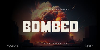Bombed Sport Font Poster 1