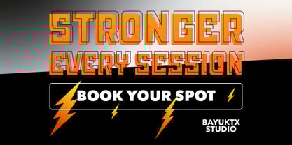 Bombed Sport Font Poster 5